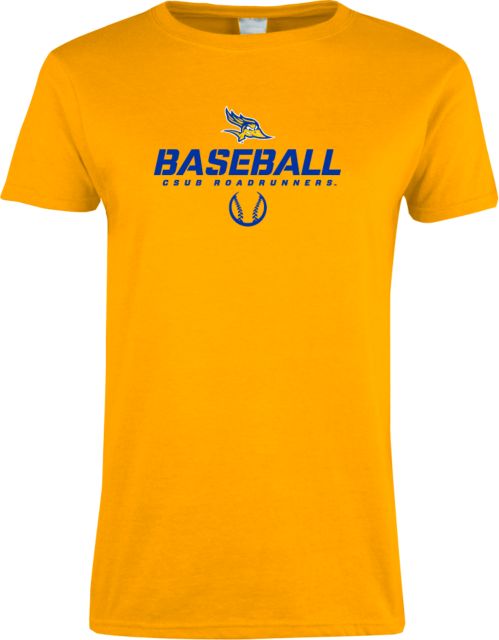 Cal State Bakersfield Ladies T Shirt Baseball Stencil w/ Ball - ONLINE ONLY